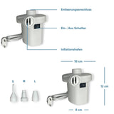 Elektrische Luftpumpe 2 in 1 Inflator & Deflator