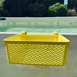 Carrie Box Pool Aufbewahrungskorb aus recyceltem Kunststoff - Gelb