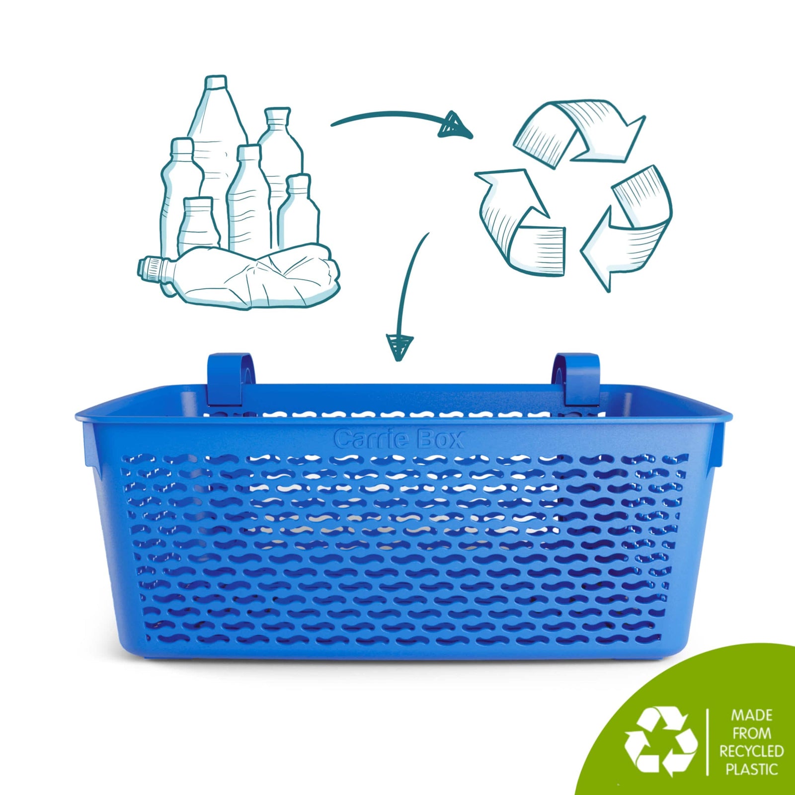 aufbewahrung poolzubehör Carrie Box Pool Aufbewahrungskorb aus recyceltem Kunststoff