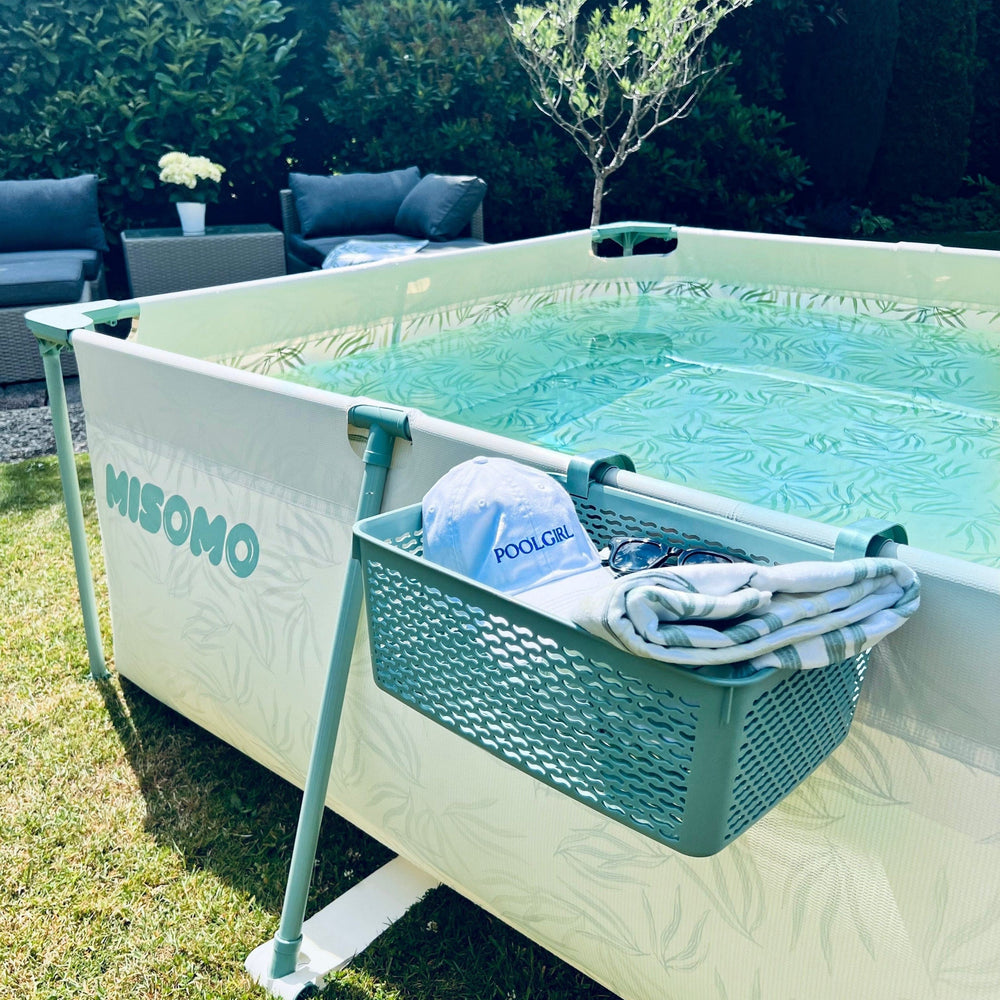 Carrie Box Pool Aufbewahrungskorb aus recyceltem Kunststoff - Grün