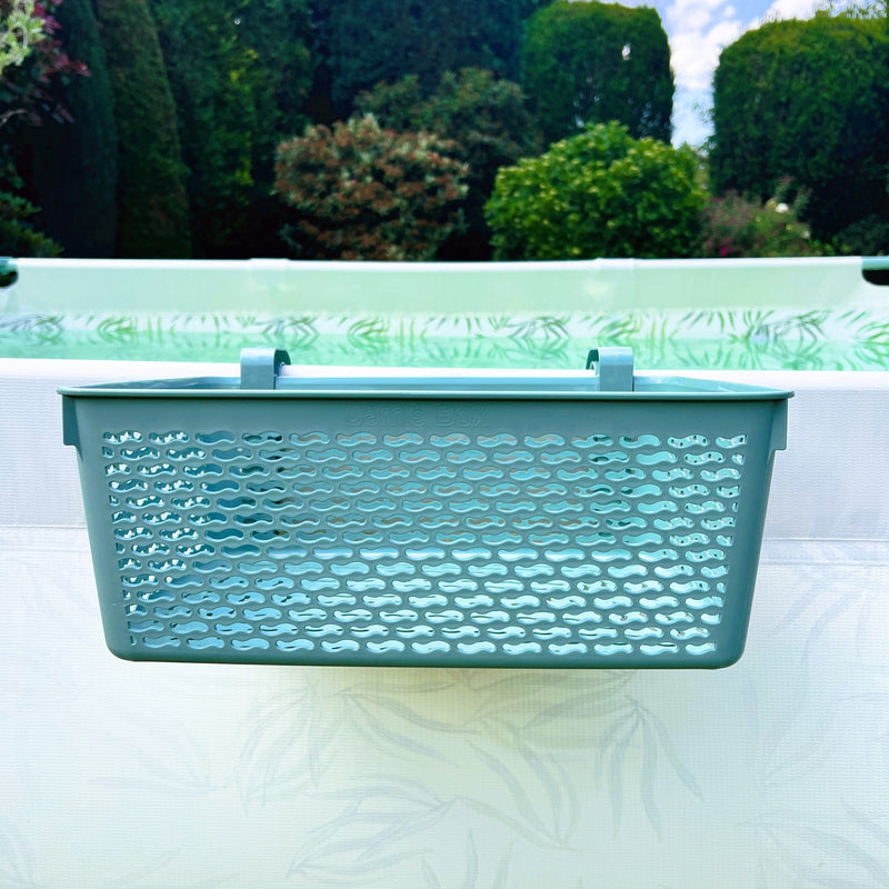 Carrie Box Pool Aufbewahrungskorb aus recyceltem Kunststoff - Grün