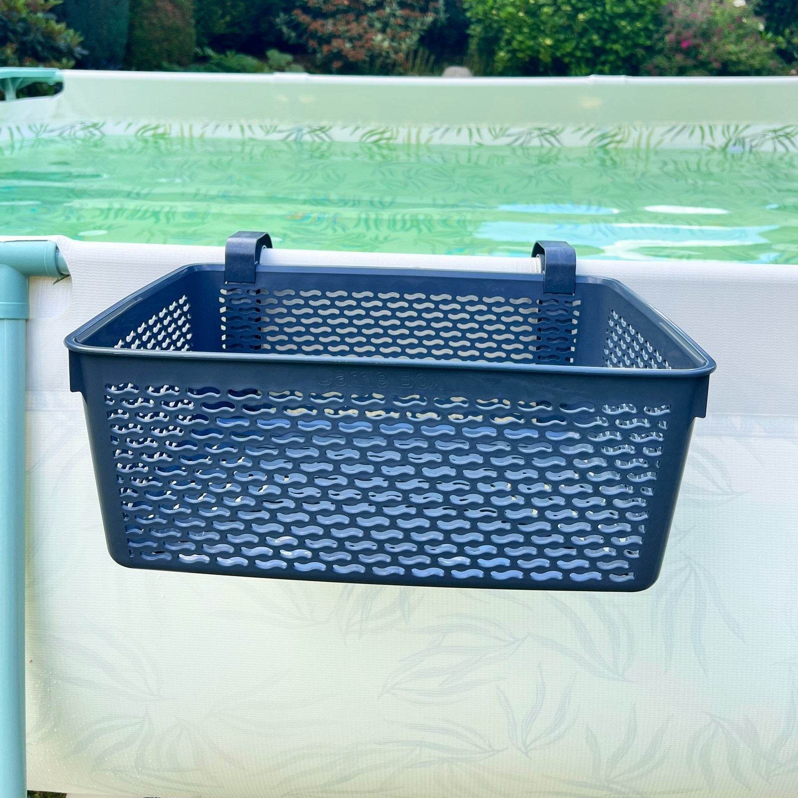 aufbewahrung poolzubehör Carrie Box Pool Aufbewahrungskorb aus recyceltem Kunststoff
